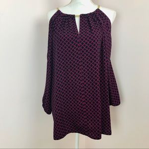 Michael Kors Cold Shoulder Top Size XL